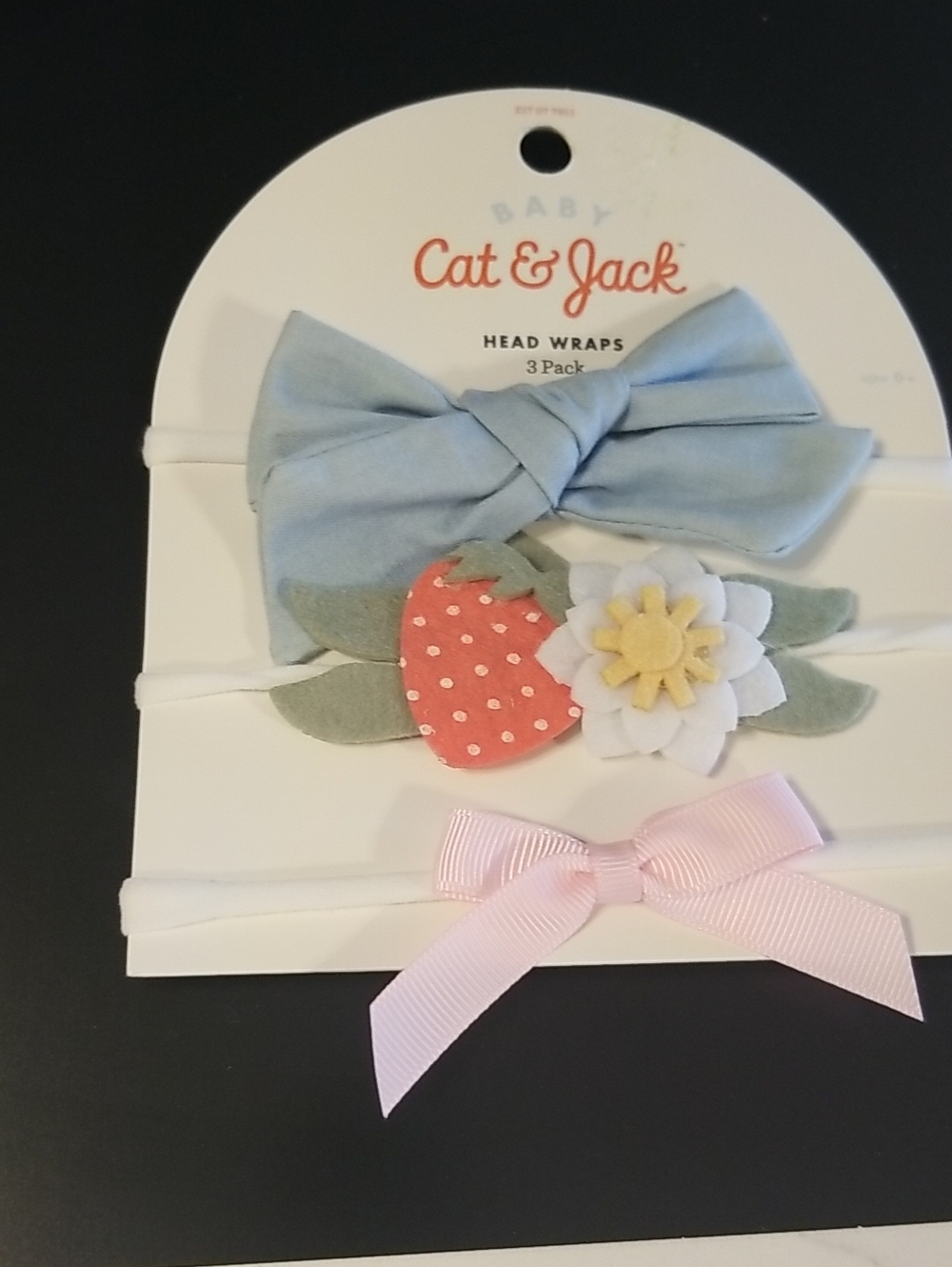 Cat & Jack 3-Pack Baby Head Wraps